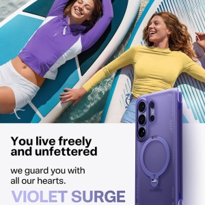 Husă Samsung S26 Ultra Torras Ostand Spin Air Series – Kickstand 360°, mov - Img 6
