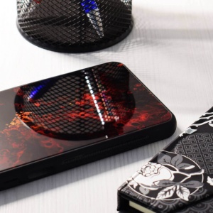 Husa Xiaomi Redmi Note 13 5G - Printing Glass Red Nebula - Img 2