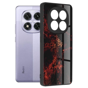 Husa Xiaomi Redmi Note 14 Pro 5G Printing Glass Red Nebula - Img 1