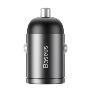 Incarcator auto Baseus Tiny Star Mini cu incarcare rapida USB Port tip C 30W-gri - Img 5