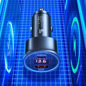 Incarcator auto Usams Car Charger C26 Dual Port : 1xUSB-A, 1xType-C, PD, 95W, 3.25A - Img 5