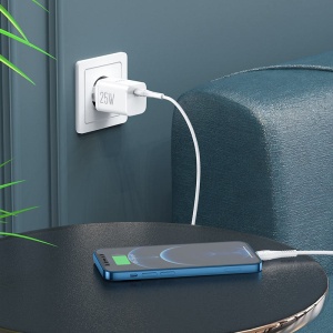 Incarcator priza HOCO N19 Rigorous USB-C, PD 25W, QC 3.0, 2.77A - Img 6
