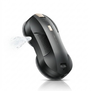 Robot pentru curatat geamuri Deerma model DEM C50S Ultra Negru cu pulverizare bidirectionala si aspiratie 8000Pa si 72W