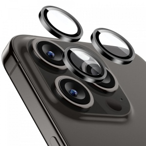 Sticla securizata pentru camera telefonului iPhone 15 Pro / iPhone 15 Pro Max ESR Armorite Camera Lens Protectors negre - Img 1
