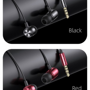 Casti audio in ear cu fir si microfon ,1.2m Usams EP44 culoare neagra - Img 8