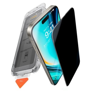 Folie sticla securizata iPhone 17 Torras GlassGo Install Master Privacy
