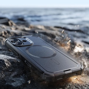 HHusa iPhone 17 ESR Cyber Armor Halolock neagra - Img 4