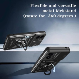 Husa Honor 400 Lite CamShield Case Neagra Techsuit - Img 4