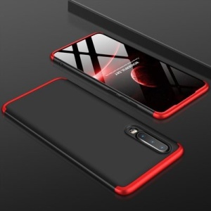 Husa Huawei P30 -GKK 360 Front and Back Case Full Body Cover -Negru cu Rosu - Img 7