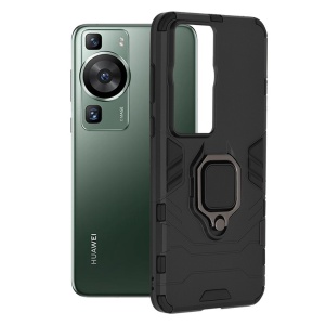 Husa Huawei P60 Pro Silicone Shield Techsuit Neagra