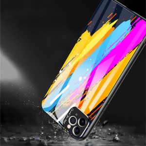 Husa Iphone 11 PRO MAX -Color Glass-cu sticla securizata- pattern 3 - Img 4