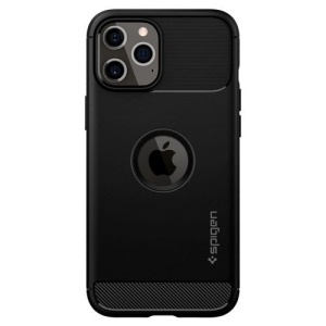 Husa Iphone 12 Pro Max - Spigen Rugged Armor -Neagra - Img 5