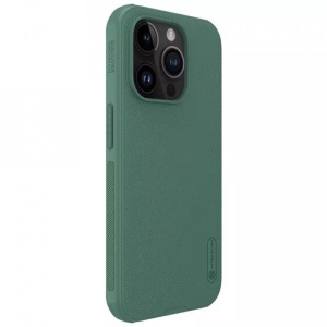 Husa iPhone 15 Pro Max-Nillkin Super Frosted Shield Case Deep Green - Img 6
