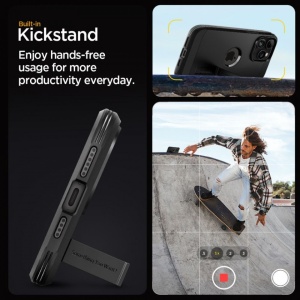 Husa iPhone 15 Pro Max Spigen Tough Armor Mag Magsafe neagra - Img 4