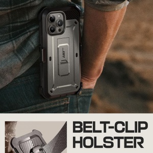 Husa iPhone 15 Pro Max Supcase Unicorn Beetle Pro -Titan Gray - Img 6