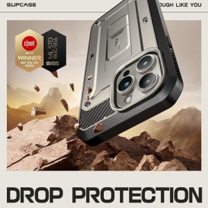Husa iPhone 15 Pro Supcase Unicorn Beetle Pro -Titan Gray - Img 5