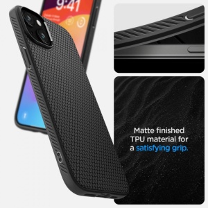 Husa iPhone 15 Spigen Liquid Air- Negru - Img 5