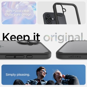 Husa iPhone 16 Spigen Ultra Hybrid Matte Black - Img 4