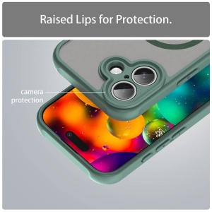 Husa iPhone 17 HaloFrost Magsafe verde - Img 5