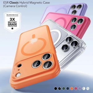 Husa iPhone 17 Pro Classic Hybrid HaloLock cu MagSafe de la ESR portocalie - Img 5