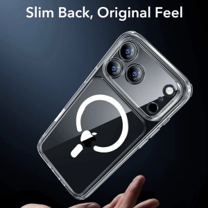 Husa iPhone 17 Pro Max Classic Hybrid HaloLock cu MagSafe de la ESR transparenta - Img 4