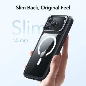 Husa iPhone 17 Pro Max Classic Hybrid HaloLock Kickstand cu MagSafe de la ESR transparenta / negru - Img 7