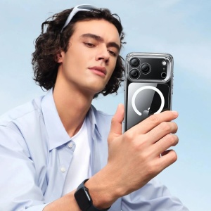 Husa iPhone 17 Pro Max Classic Hybrid HaloLock Kickstand transparenta - Img 7