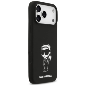 Husa iPhone 17 Pro Max Karl Lagerfeld Silicone Sketch & Logo Black Karl - Img 7