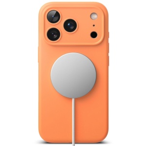 Husa iPhone 17 Pro Max Ringke Silicone Magnetic Magsafe tangerine - Img 4