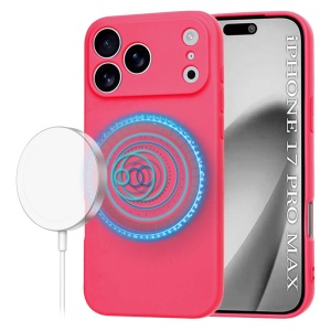 Husa iPhone 17 Pro Max SoftFlex Magsafe roz - Img 1