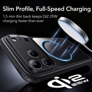 Husă iPhone 18 Pro ESR Classic Hybrid HaloLock Clear Black - Img 3