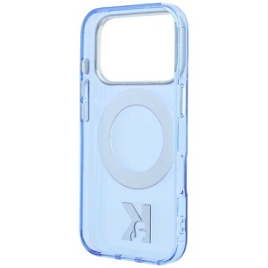 Husă iPhone 18 Pro Max - Karl Lagerfeld - HC IML Ring Stand MagSafe Kameo Metal - Blue - Img 6