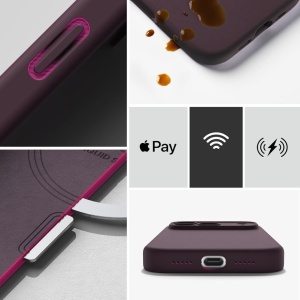 Husă iPhone 18 Pro Max - Ringke - Silicone MagSafe - Dark Cherry - Img 2