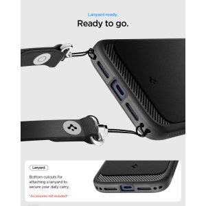 Husă iPhone 18 Pro Max - Spigen - Rugged Armor MagSafe - Matte Black - Img 6