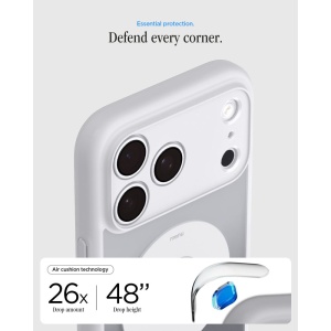 Husă iPhone 18 Pro Max - Spigen - Ultra Hybrid Classic MagSafe - Silver - Img 6