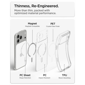 Husă iPhone 18 Pro Max - Spigen - Ultra Hybrid MagSafe - Clear White - Img 7