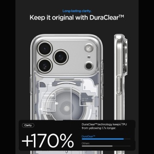 Husă iPhone 18 Pro Max - Spigen - Ultra Hybrid MagSafe - Zero One White - Img 5
