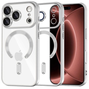 Husă iPhone 18 Pro Max - Techsuit Luxury Crystal - Silver