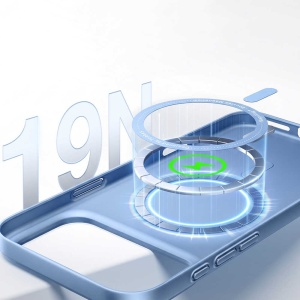 Husă iPhone 18 Pro Max - Torras - OriginFit-Mag Series - Light Blue - Img 4
