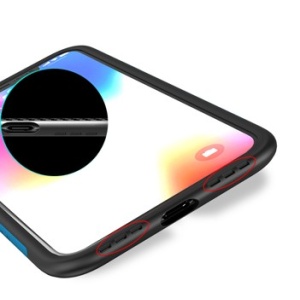 Husa iPhone XS Max- iPaky Bumblebee Neo Hybrid cu rama albastra - Img 3