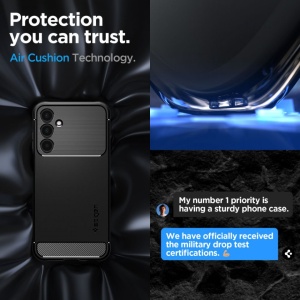 Husa Samsung Galaxy A25 5G Spigen Rugged Armor Neagra - Img 5