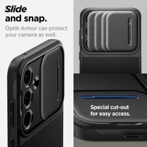 Husa Samsung Galaxy A55 Spigen Optik Armor neagra - Img 7