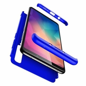 Husa Samsung Galaxy A9 -GKK 360 Front and Back Case Full Body Cover Albastra - Img 2