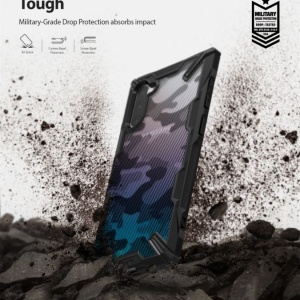 Husa Samsung Galaxy Note 10 - Ringke Fusion X- Camo Black - Img 6