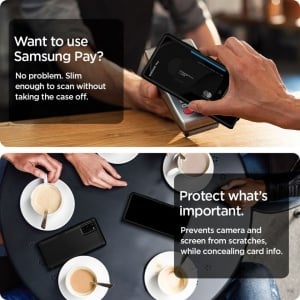 Husa Samsung Galaxy Note 20 -Spigen Slim Armor CS Neagra - Img 7