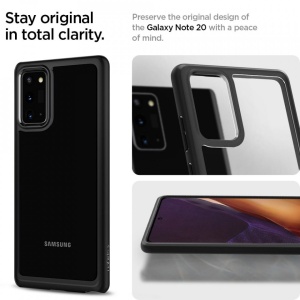 Husa Samsung Galaxy Note 20 - Spigen Ultra Hybrid-Negru Mat - Img 5