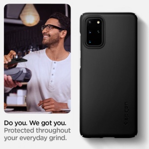 Husa Samsung Galaxy S20 Plus- Spigen Thin Fit -Black - Img 5