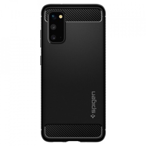 Husa Samsung Galaxy S20 - Spigen Rugged Armor -Neagra - Img 2