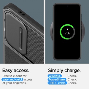 Husa Samsung Galaxy S24 Spigen Optik Armor Neagra - Img 8