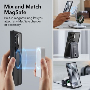Husa Samsung Galaxy S24 Ultra ESR Boost Flickstand HaloLock Frosted Black - Img 3